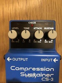 Boss CS-3 Compression Sustainer Pedal Made August 2009. Excellent Condition