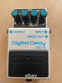 Boss DD-3 Digital Delay Guitar Pedal MIJ Made in Japan Vintage 1987 Long Chip