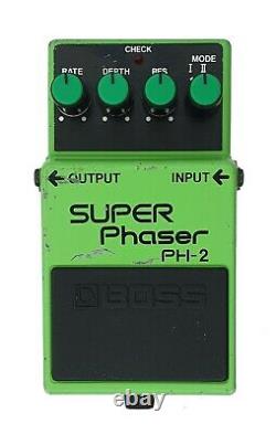 Boss PH-2 Super Phaser Guitar Effect Pedal Black Label #1984 Made in Japan MIJ