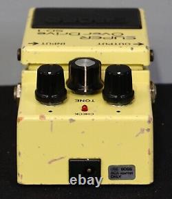 Boss SD-1 Vintage 1983 Super Overdrive Yellow Guitar Effect Pedal. Made In Japan