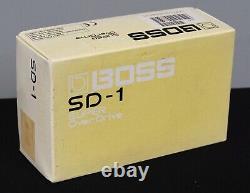 Boss SD-1 Vintage 80's Super Overdrive Yellow Guitar Effect Pedal. Made In Japan