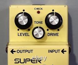 Boss SD-1 Vintage 80's Super Overdrive Yellow Guitar Effect Pedal. Made In Japan