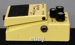 Boss SD-1 Vintage 80's Super Overdrive Yellow Guitar Effect Pedal. Made In Japan