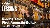 Buying Your First Acoustic Guitar 5 Things You Must Consider A Beginner S Guide