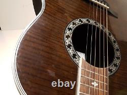 CLARITY ELECTRO ACOUSTIC STEEL STRING Made in KOREA BROWN FLAME EXCELLENT