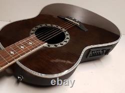 CLARITY ELECTRO ACOUSTIC STEEL STRING Made in KOREA BROWN FLAME EXCELLENT