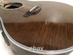 CLARITY ELECTRO ACOUSTIC STEEL STRING Made in KOREA BROWN FLAME TOP