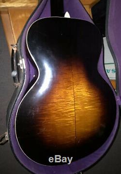 CREST Archtop Guitar 30s probably made by Harmony. Withhard case