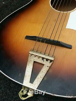 Cameo Antique Acoustic Guitar Possibly 1960s Made In Scotland