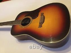 Crafter Acoustic Guitar D8 TS Sunburst Model Made In Korea