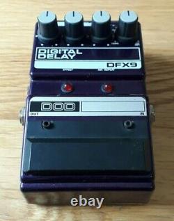 DOD DFX9 1989 Digital Delay Guitar Effect Pedal vintage Made in USA DFX-9