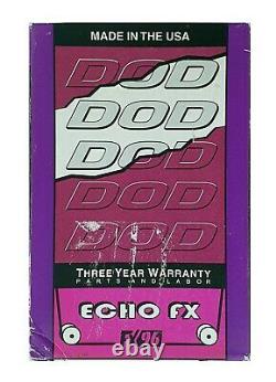 DOD FX96 Echo FX Analog Delay Guitar Effect Pedal Vintage Made in USA MN3005 DM2