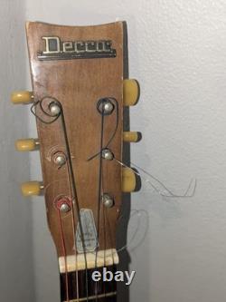 Decca DMI-204 Acoustic Parlor Guitar Vintage 1960s Made In Japan