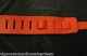 Deluxe Guitar Strap Red Leather Velvet Padding Hand Made In Italy No Labels