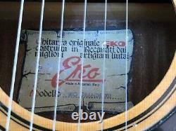EKO Rio Grande XII Acoustic Guitar 12 String Adjust Bridge + Bag Italian Made