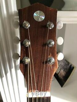 Early 70's Sears and Roebuck Space Dot Parlor Acoustic Guitar Made in the USA