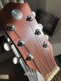 Early 70's Sears and Roebuck Space Dot Parlor Acoustic Guitar Made in the USA