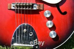 Egmond semihollow vintage electric guitar made in the netherlands 1960s