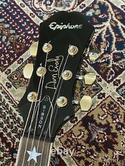 Epiphone 1999 Korean Made SQ-180 Don Everly Model Black Acoustic Guitar