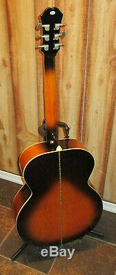 Epiphone EJ 200 Jumbo Vintage Sunburst 6 String Acoustic Made in Korea