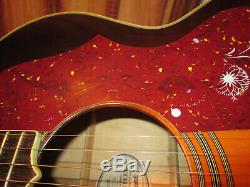 Epiphone EJ 200 Jumbo Vintage Sunburst 6 String Acoustic Made in Korea