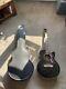 Epiphone J200 Sce Electro Acoustic Guitar Black With Custom Made Hard Case
