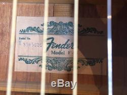 Fender Acoustic Guitar In Case Model F-03 Made For 1 Year Only In 1981