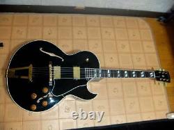 Gibson ES-175D 1993 Refinish Black Semi Acoustic Guitar with Case Made in USA