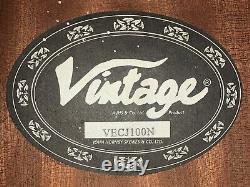 Gorgeous Jumbo electro-acoustic made by'Vintage' VECJ100N