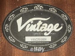Gorgeous Jumbo electro-acoustic made by'Vintage' VECJ100N
