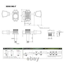 Gotoh SD90-SLN-MGT Locking Guitar Tuners for Les Paul Nickel 3+3 Made in Japan