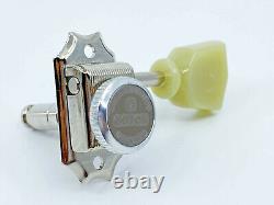 Gotoh SD90-SLN-MGT Locking Guitar Tuners for Les Paul Nickel 3+3 Made in Japan