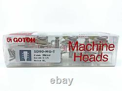 Gotoh SD90-SLN-MGT Locking Guitar Tuners for Les Paul Nickel 3+3 Made in Japan
