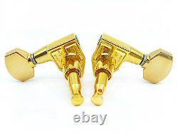 Gotoh SG301-07G Guitar Tuners Gold 3+3 Small Buttons Made in Japan