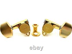 Gotoh SG301-AB01G Guitar Tuners Gold 3+3 Made in Japan Aluminium Buttons