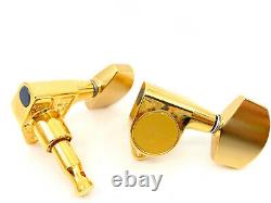Gotoh SG301-AB01G Guitar Tuners Gold 3+3 Made in Japan Aluminium Buttons