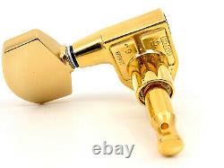 Gotoh SG301-AB01G Guitar Tuners Gold 3+3 Made in Japan Aluminium Buttons