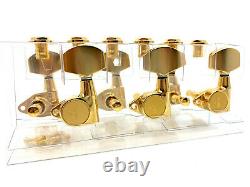 Gotoh SG301-AB01G Guitar Tuners Gold 3+3 Made in Japan Aluminium Buttons