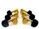 Gotoh Sg301-en01g Guitar Tuners Gold 3+3 With Ebony Buttons Made In Japan