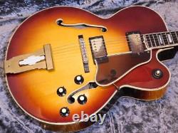 Greco Electric Guitar Full Acoustic Guitar Sunburst L-100S Made in Japan USED