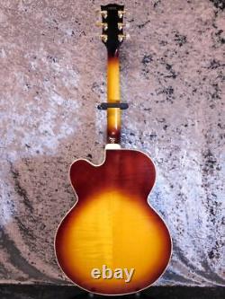 Greco Electric Guitar Full Acoustic Guitar Sunburst L-100S Made in Japan USED