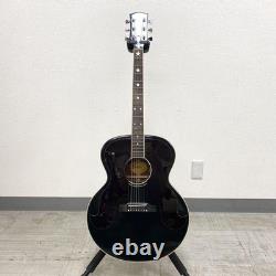 Greco G-404B 1970s Black Made in Japan Acoustic Guitar Used From Japan