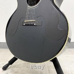 Greco G-404B 1970s Black Made in Japan Acoustic Guitar Used From Japan