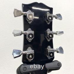Greco G-404B 1970s Black Made in Japan Acoustic Guitar Used From Japan