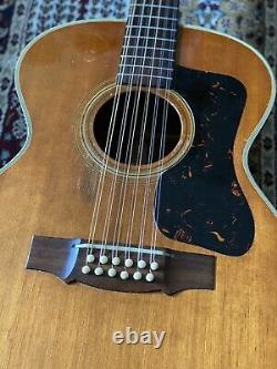 Guild F-212 1968 Vintage USA Made 12 String Acoustic Guitar with Hard Case