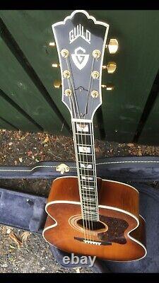 Guild f 50 vintage acoustic guitar (rare golden burst) from 1975, made in USA