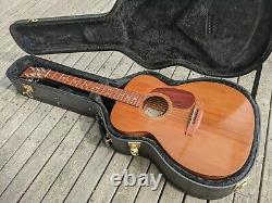 Hand Made OM Acoustic Guitar with Cedar Top and Sliding Sound Port