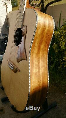 Handmade Dreadnought Acoustic Guitar made in wales
