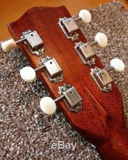 Handmade Luthier Made J-50 J-45 Round Shoulder Acoustic Guitar Hard Case