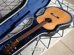 Handmade Luthier Made J-50 J-45 Round Shoulder Acoustic Guitar Hard Case